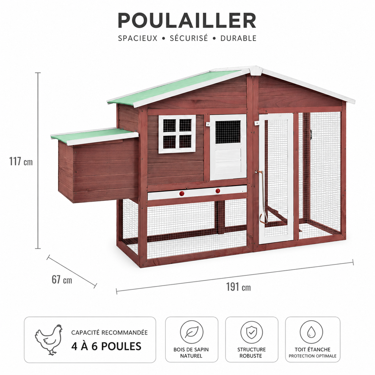 Le Château, schéma technique avec dimensions