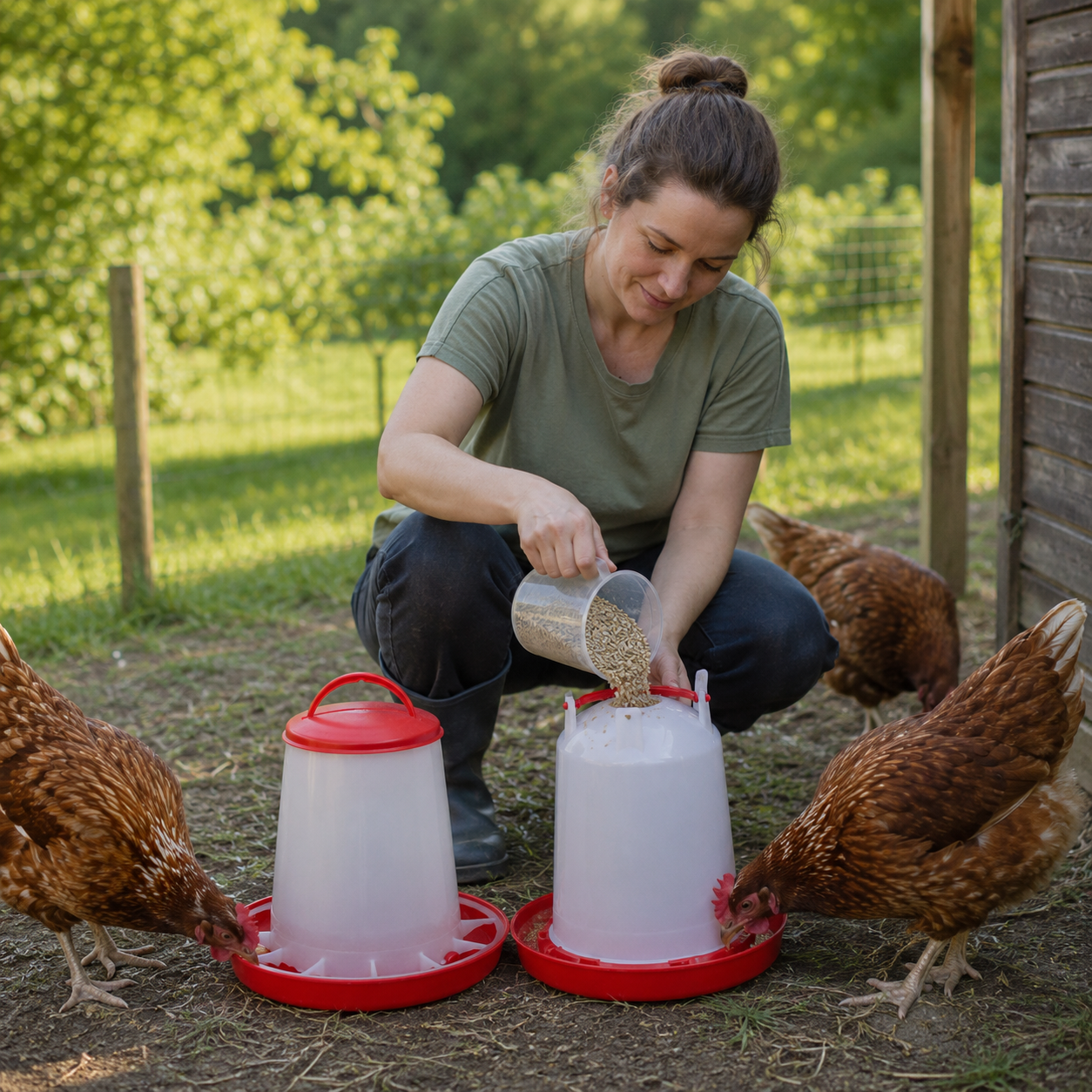 Le Kit Essentiel, mangeoire et abreuvoir