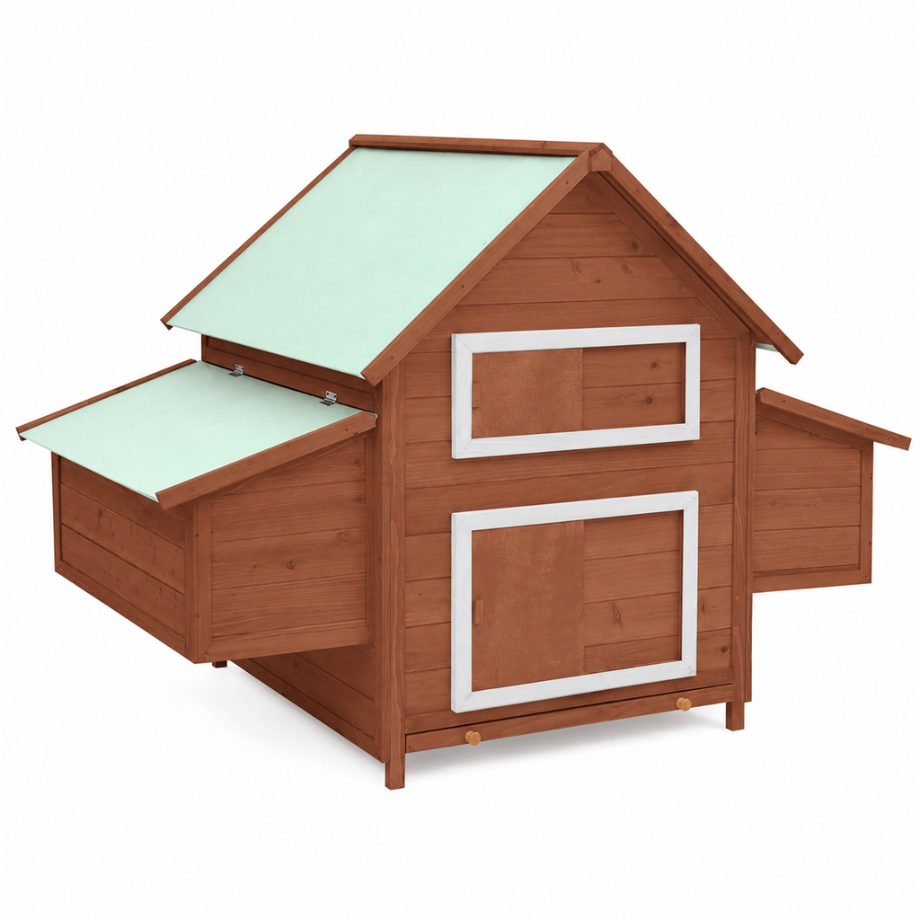 Poulailler en bois 2 nichoirs Ma Poupoule · La Fermette
