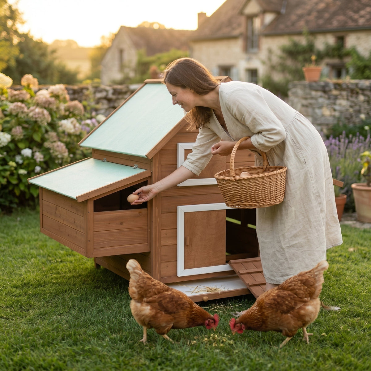 Le Domaine en situation dans le jardin