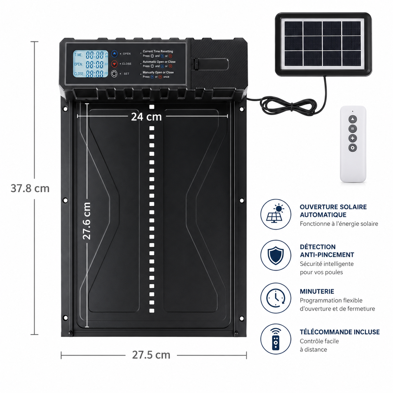 Le Gardien Solaire, porte automatique